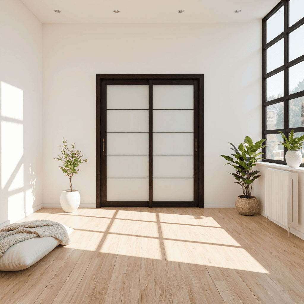 product photography of sliding door