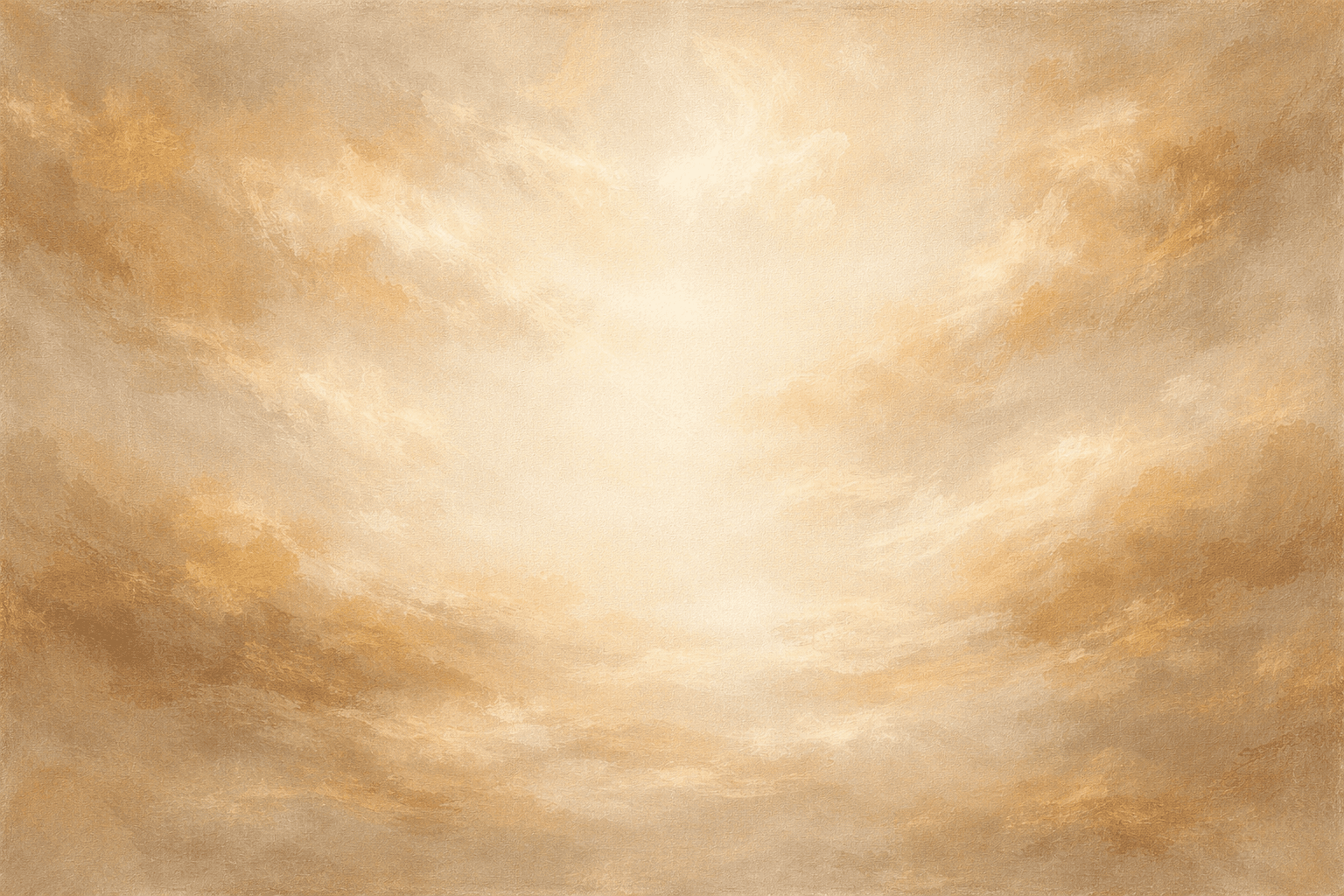 Abstraktes, gemaltes Landschaftsmotiv in warmen Beigetönen mit ruhigem Horizont. Visuelle Metapher für Klarheit, Fokus und Orientierung.