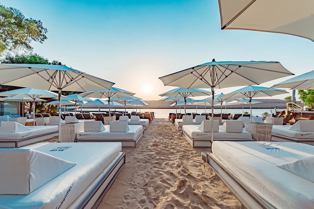 Beach club Blue Marlin in Ibiza close to Luxury Villa Can Nemo
