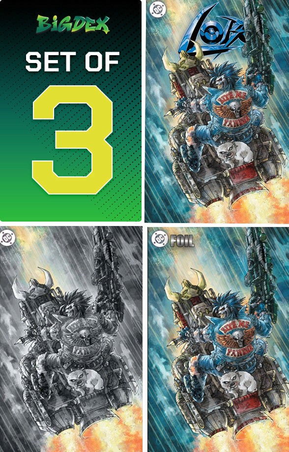 Lobo #1 Alan Quah Big Dex MegaCon Exclusive Trade Dress Virgin and Foil 3 Book Set