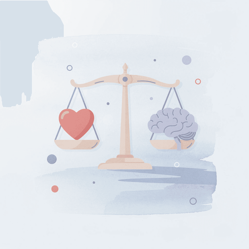 Balance scale comparing evaluation and funded trading approaches
