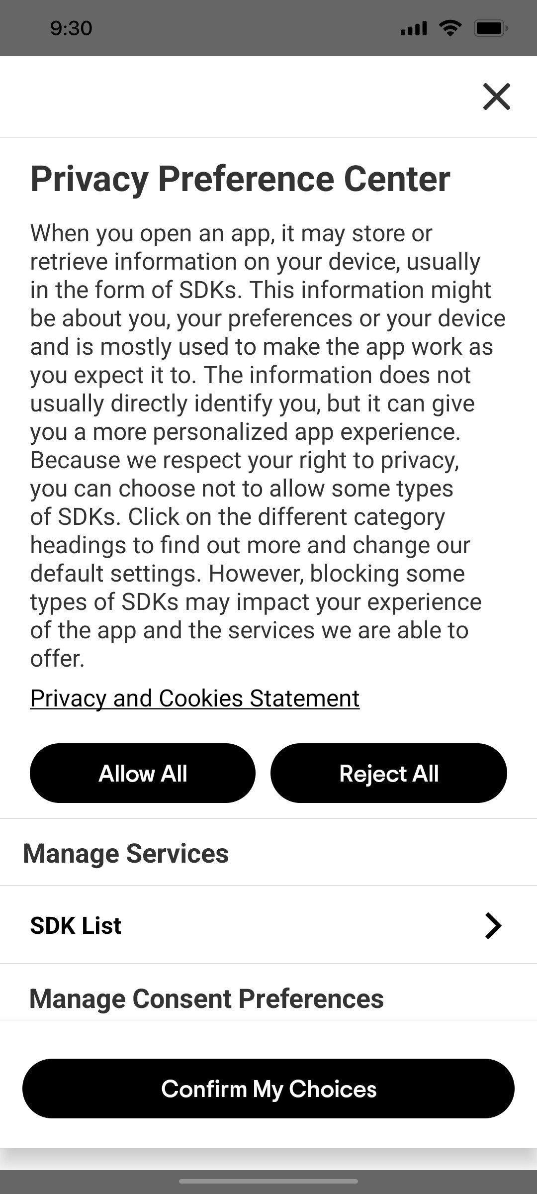 Tripadvisor Privacy Page Screen
