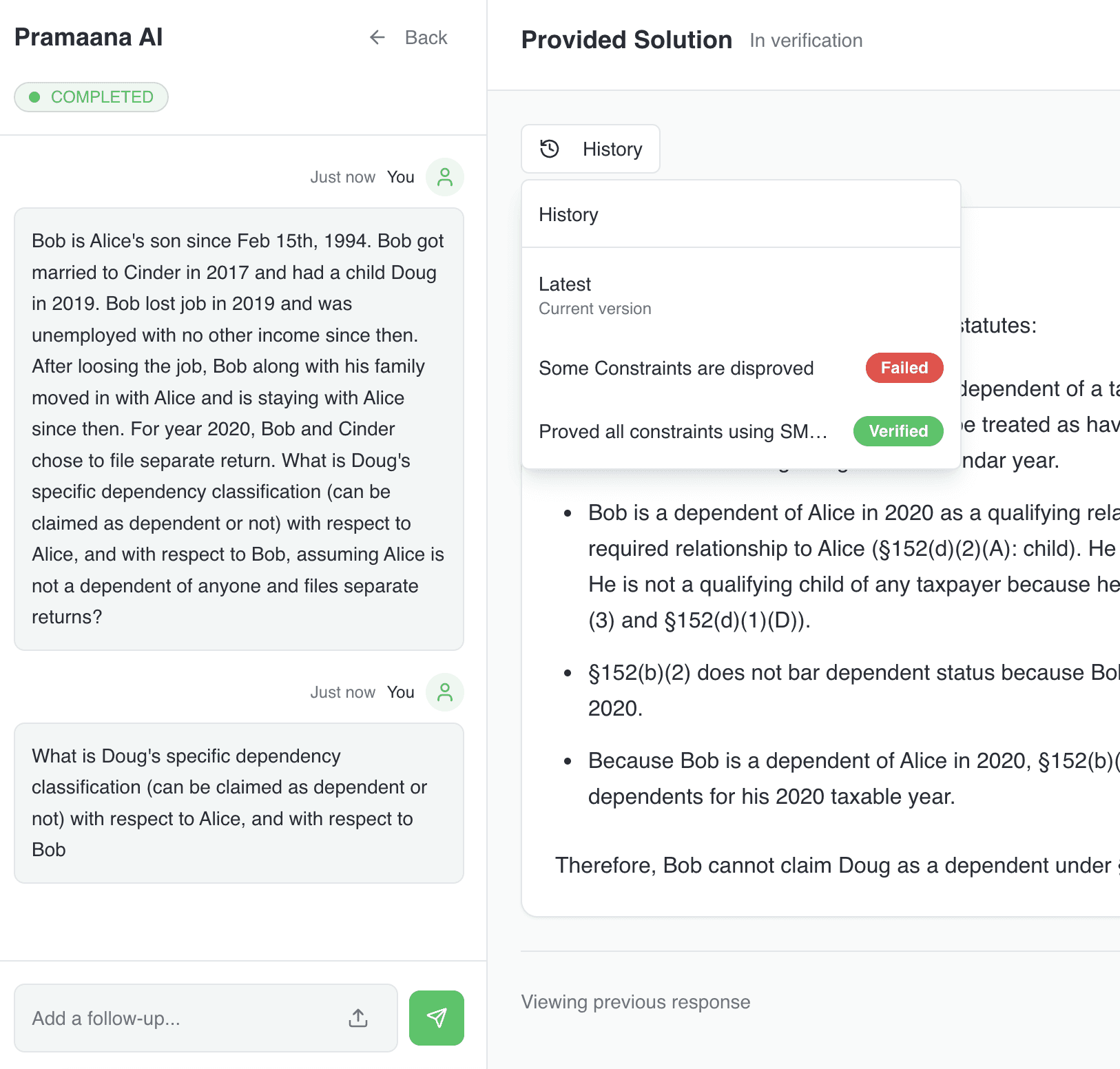 An image of Freelio's budget ui