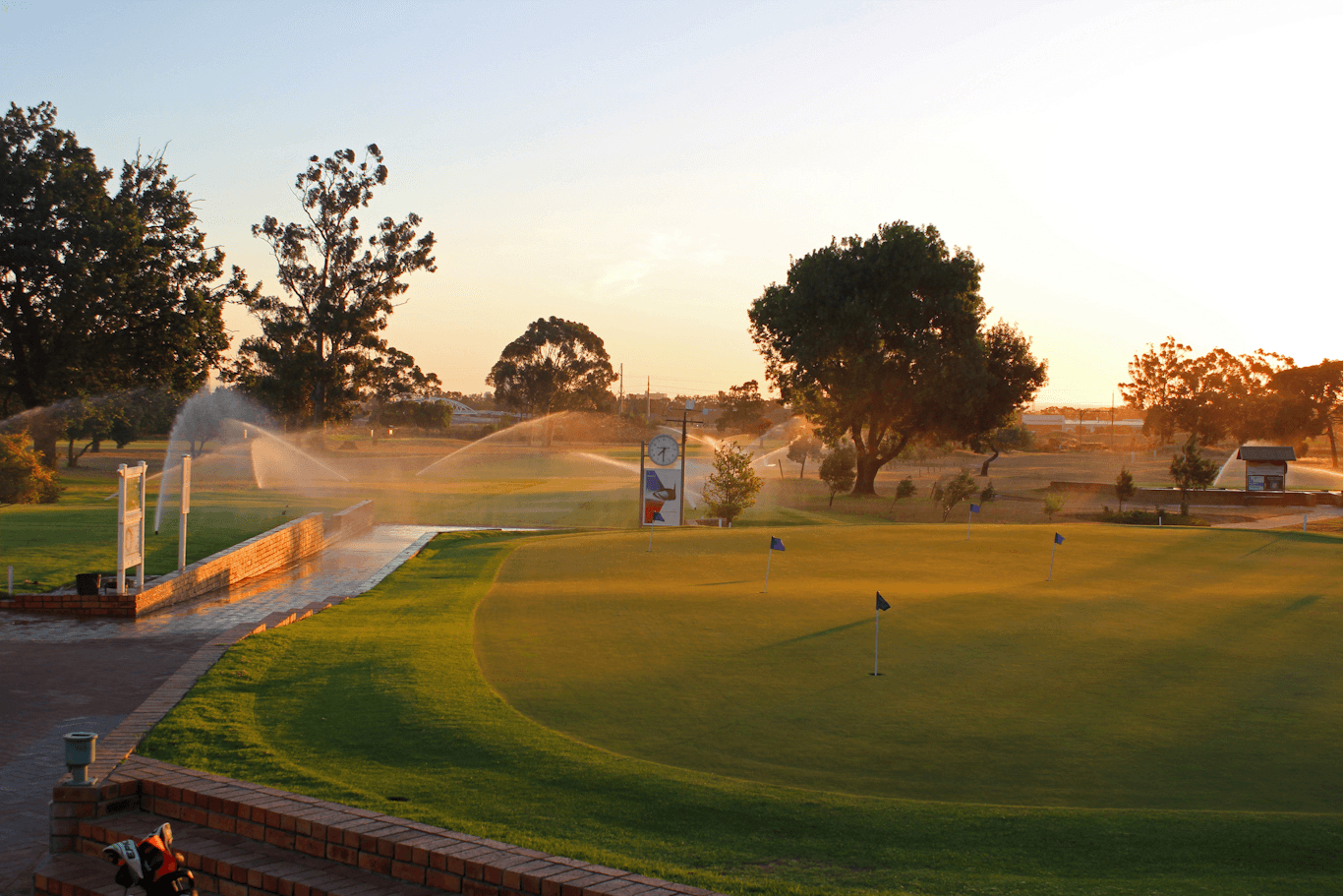 Somerset West Golf course in the afternoon