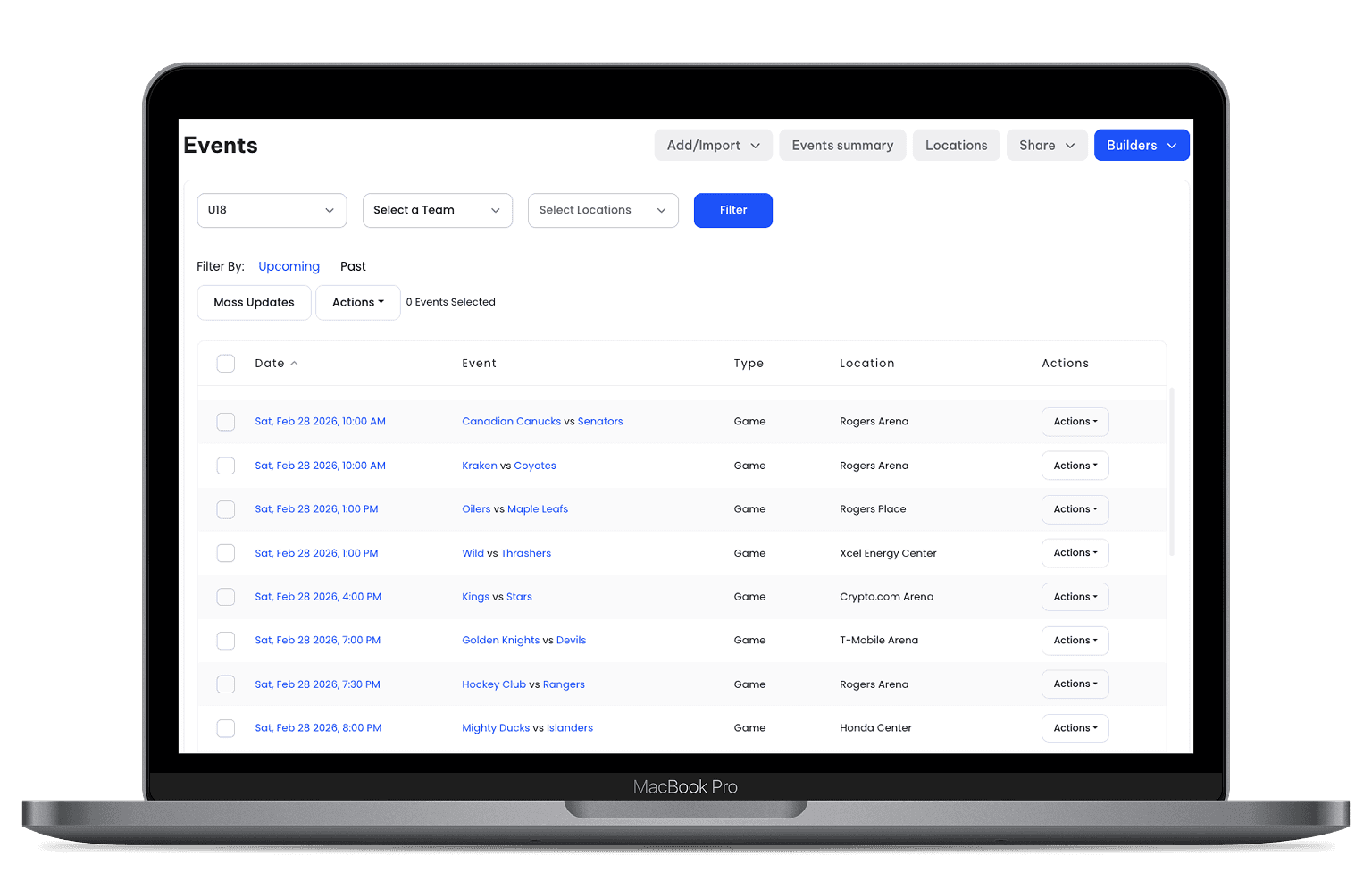 TeamLinkt's Scheduling Software Scheenshot