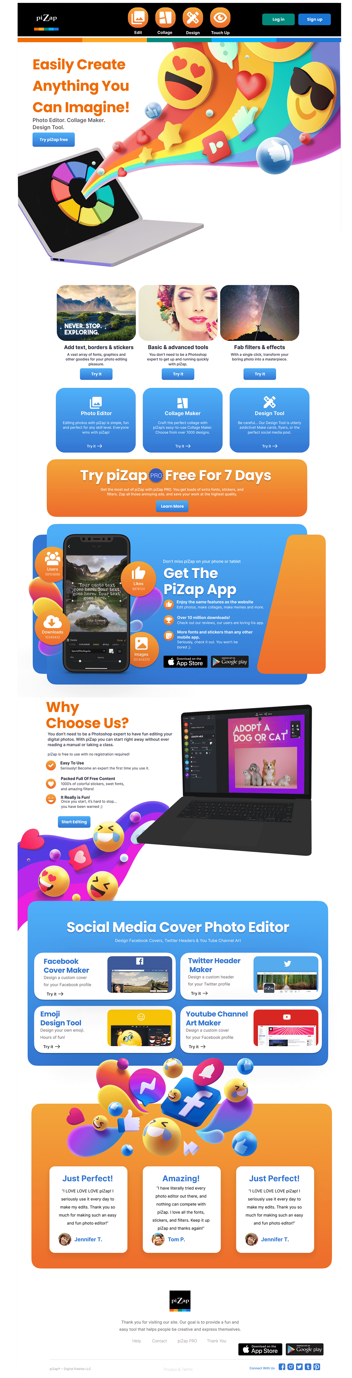 PiZap Website Redesign โ image 1