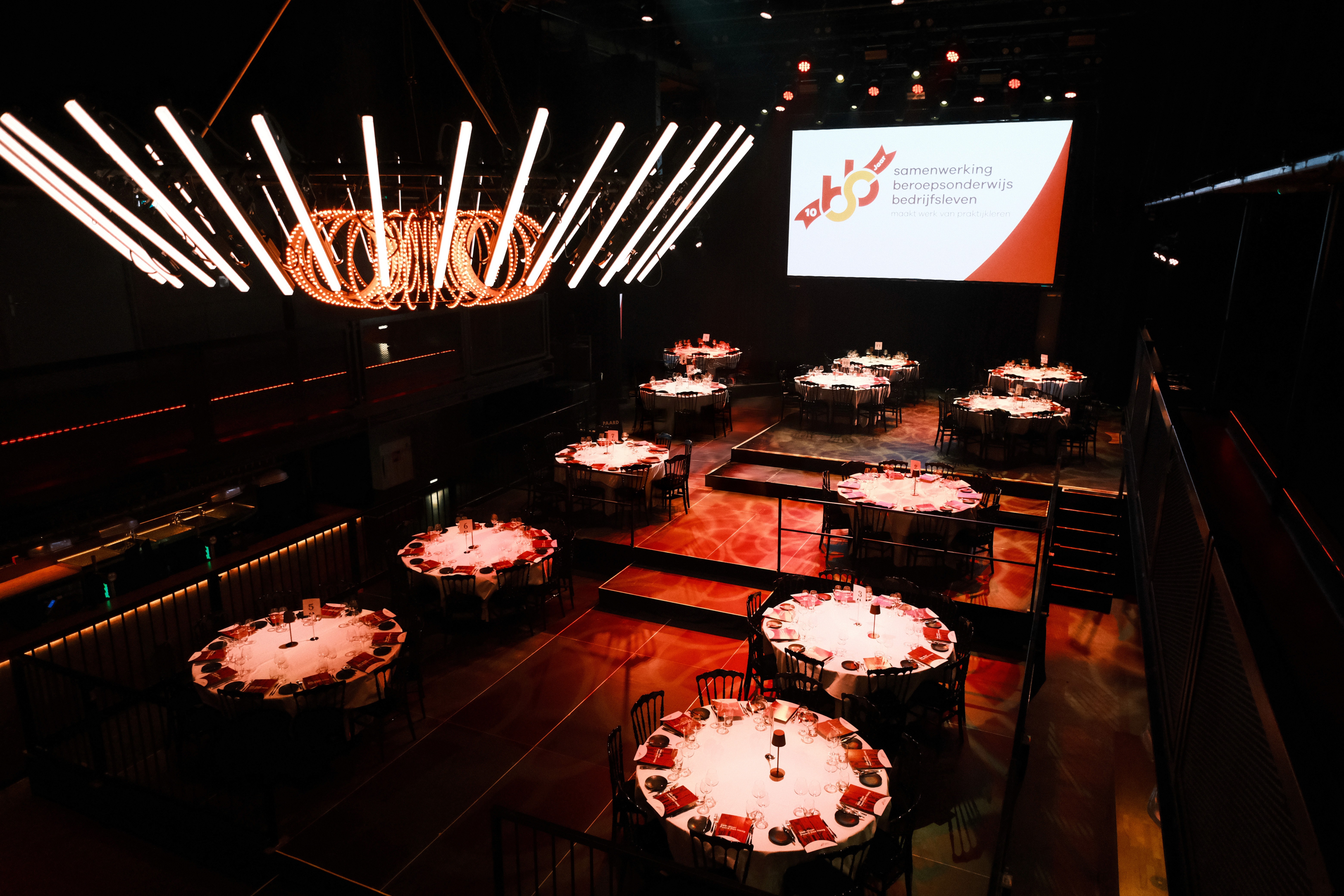 Grolsch Zaal Diner opstelling