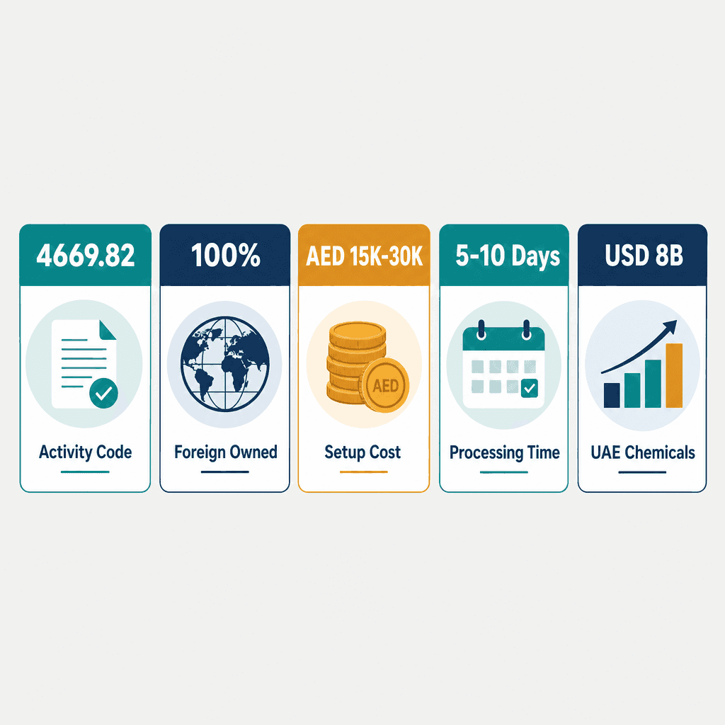 Infographic: Industrial Solvents Trading License in Dubai