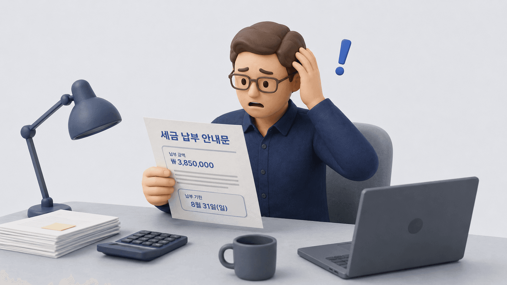 법인세 중간예납 안내문을 받고 당황하는 사업자