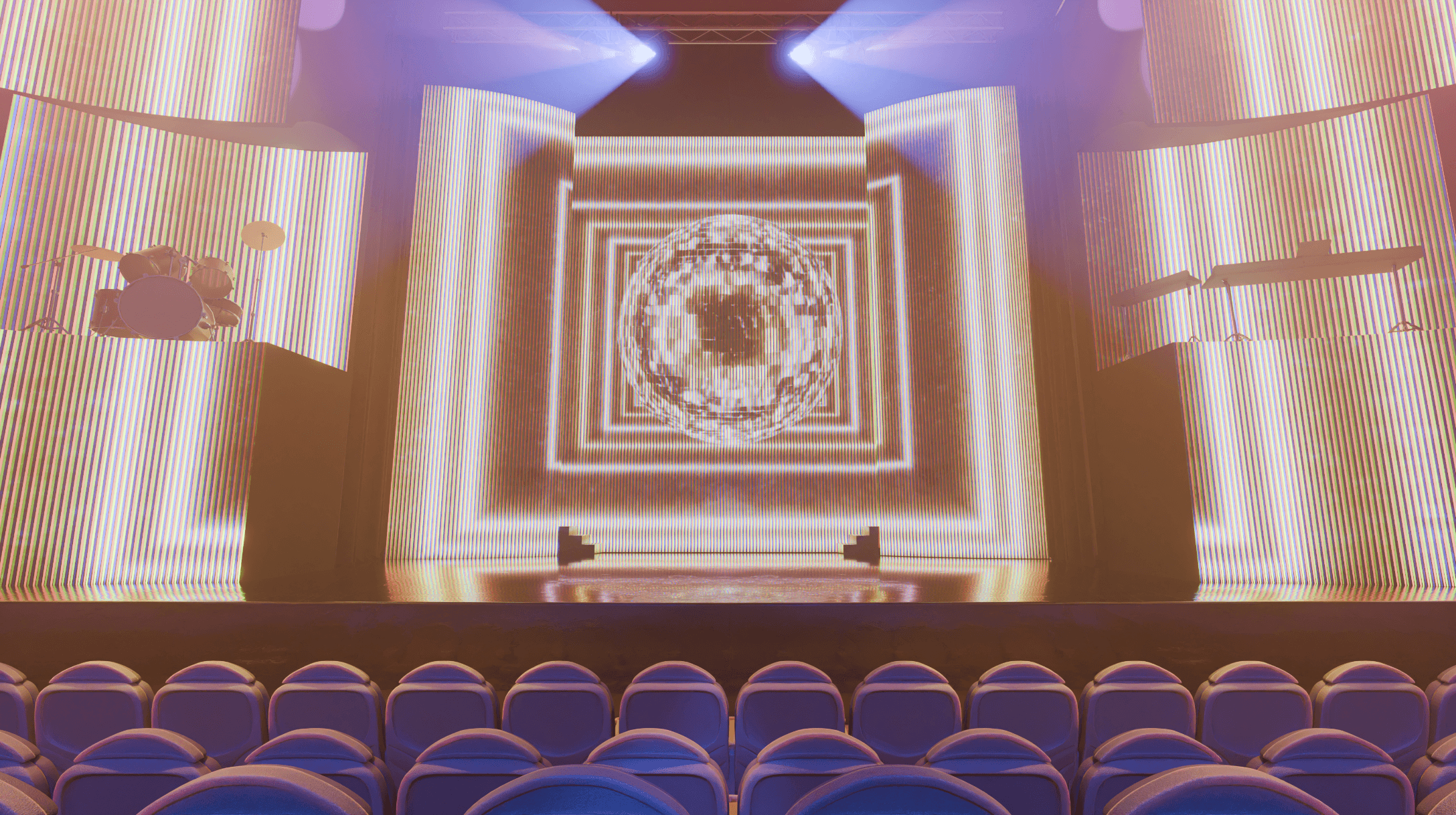 Bühnenblick aus der Preiskategorie Premium im GOP Artistical-Theater Essen