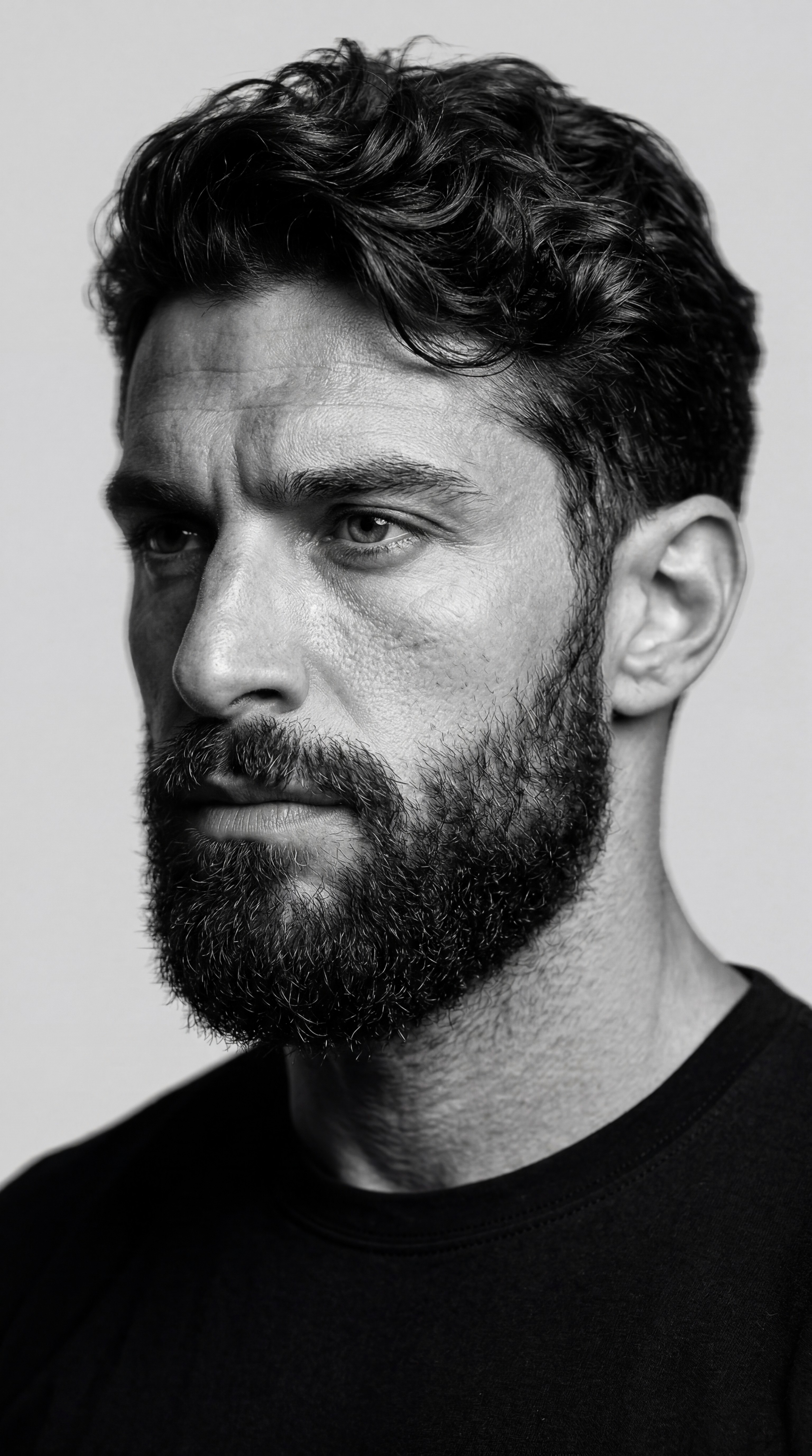 Portrait of a woman with digital abstract effects and color overlays