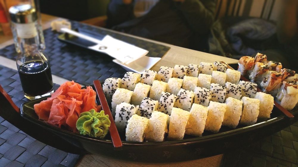 Zenzero marinato e sushi