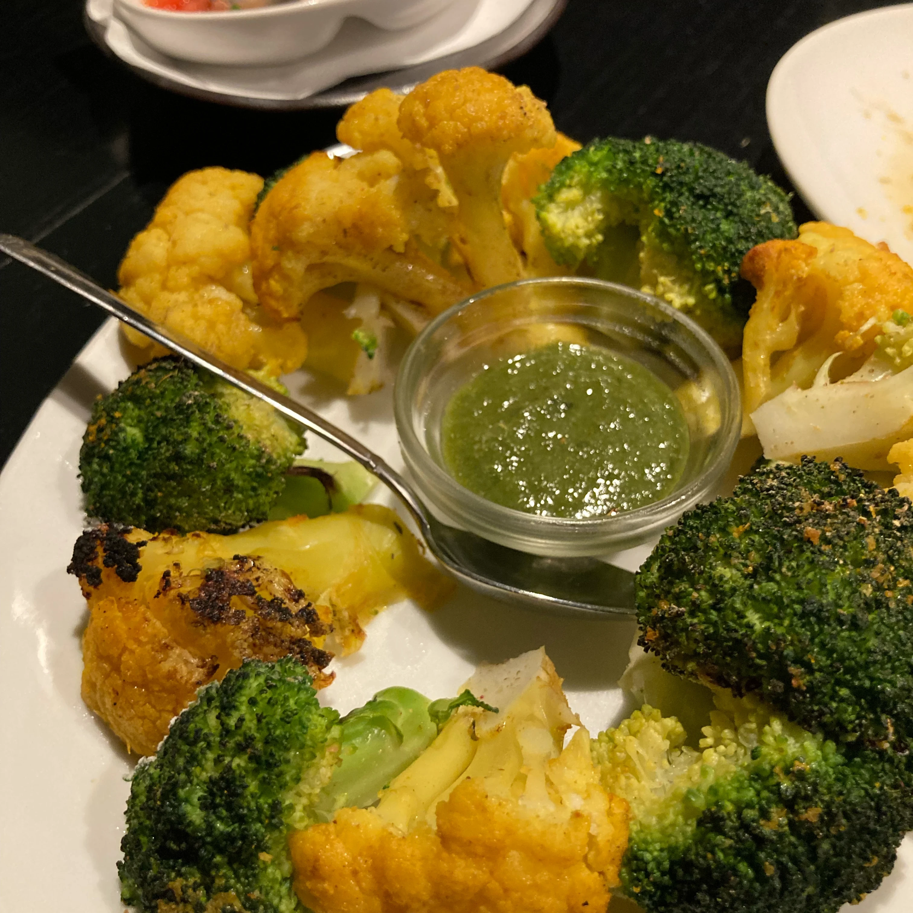 tandoori grilled brocoli and cauliflower