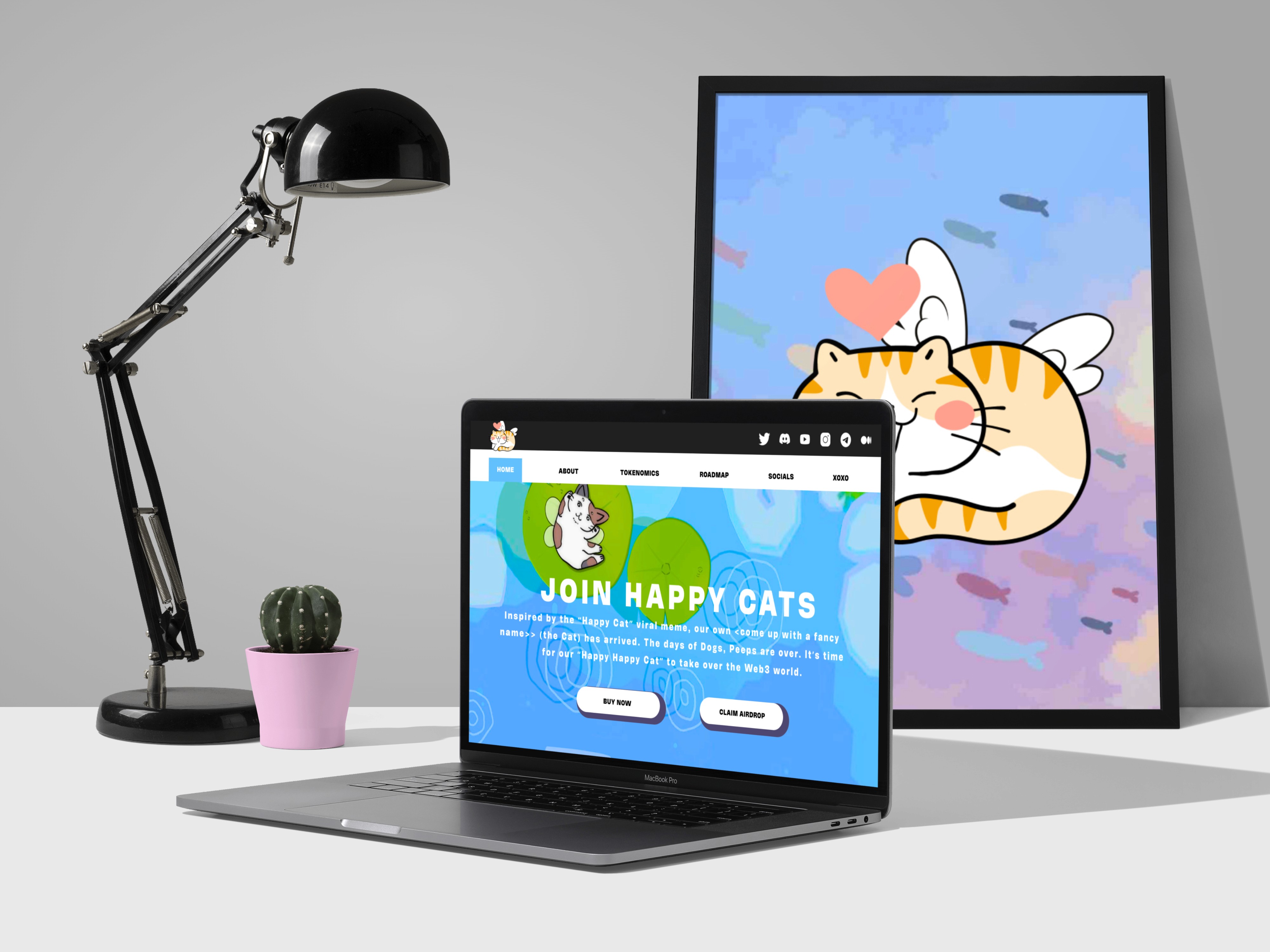 Project showcase laptop mockup