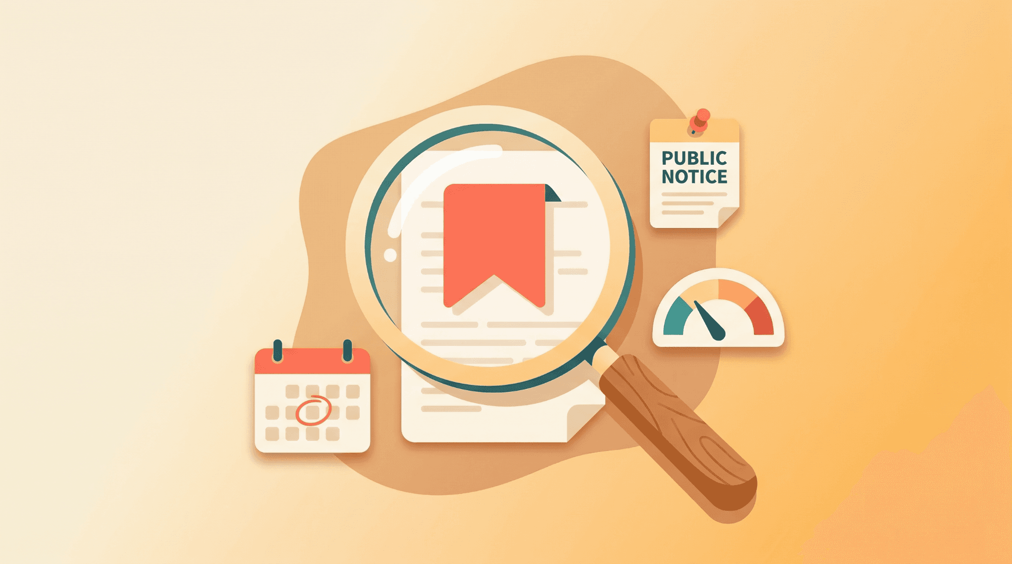 Illustration of a regulatory document flagged for review under a magnifying glass, representing the risks of receiving an FDA untitled letter
