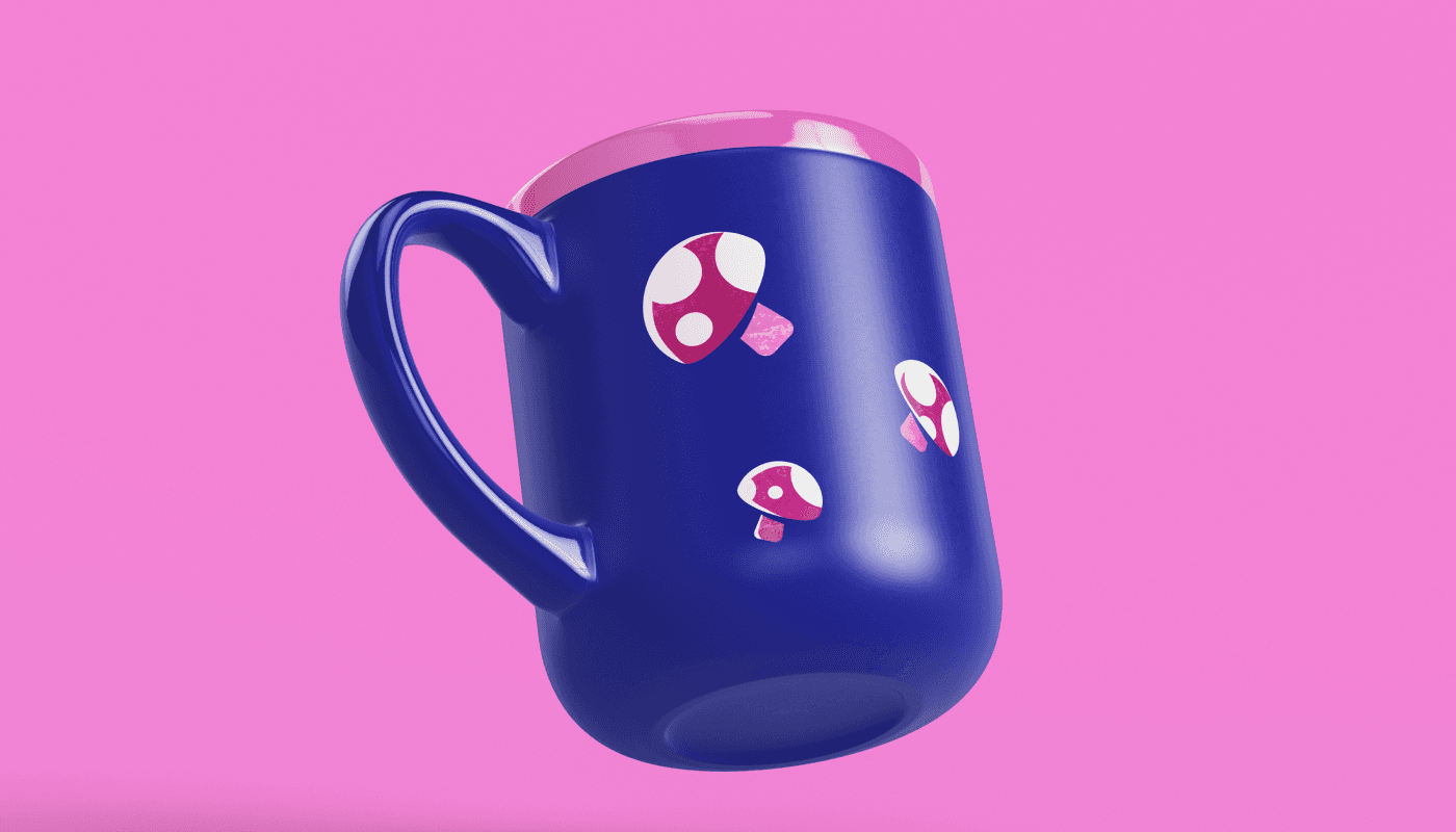 Pink Branded mug