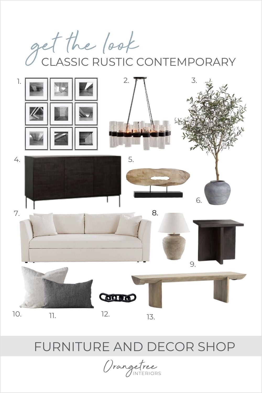 Rustic Contemporary Living Room