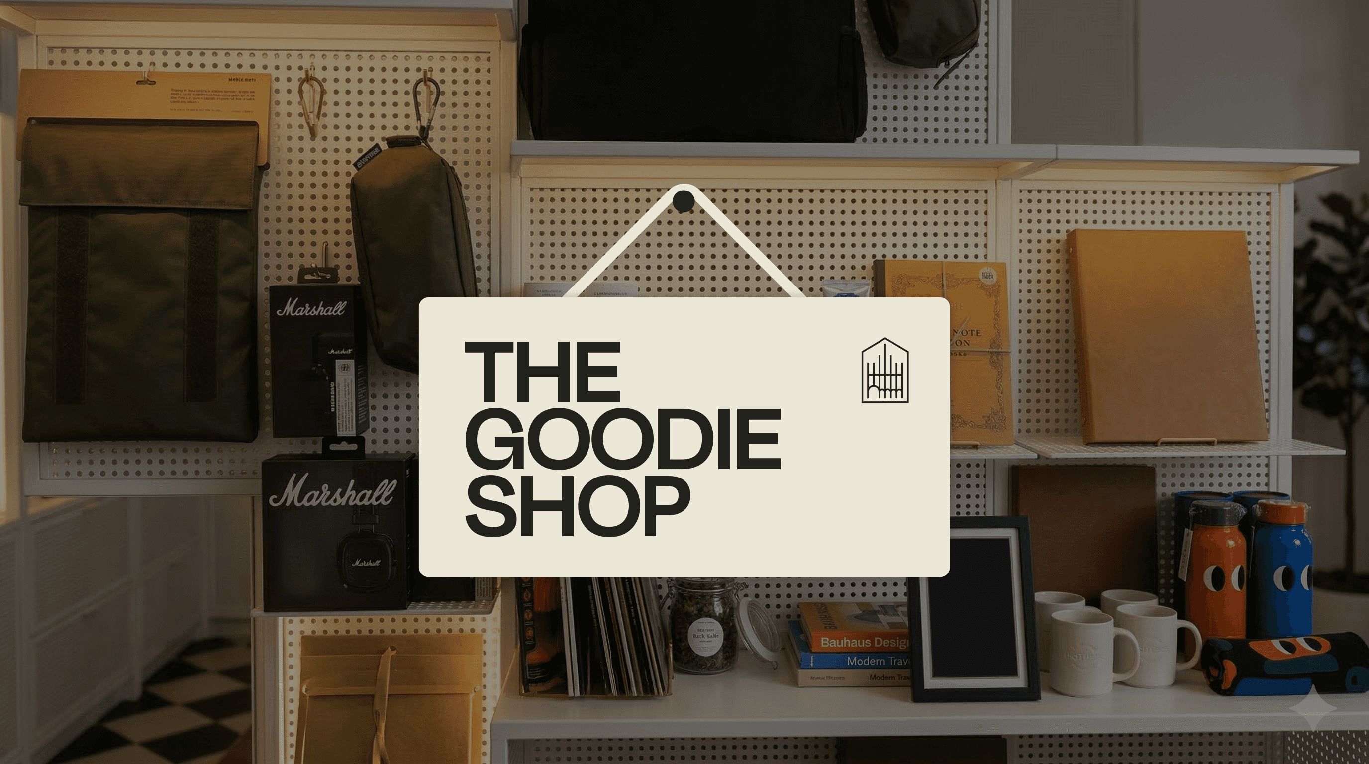 The Goodie Shop sign