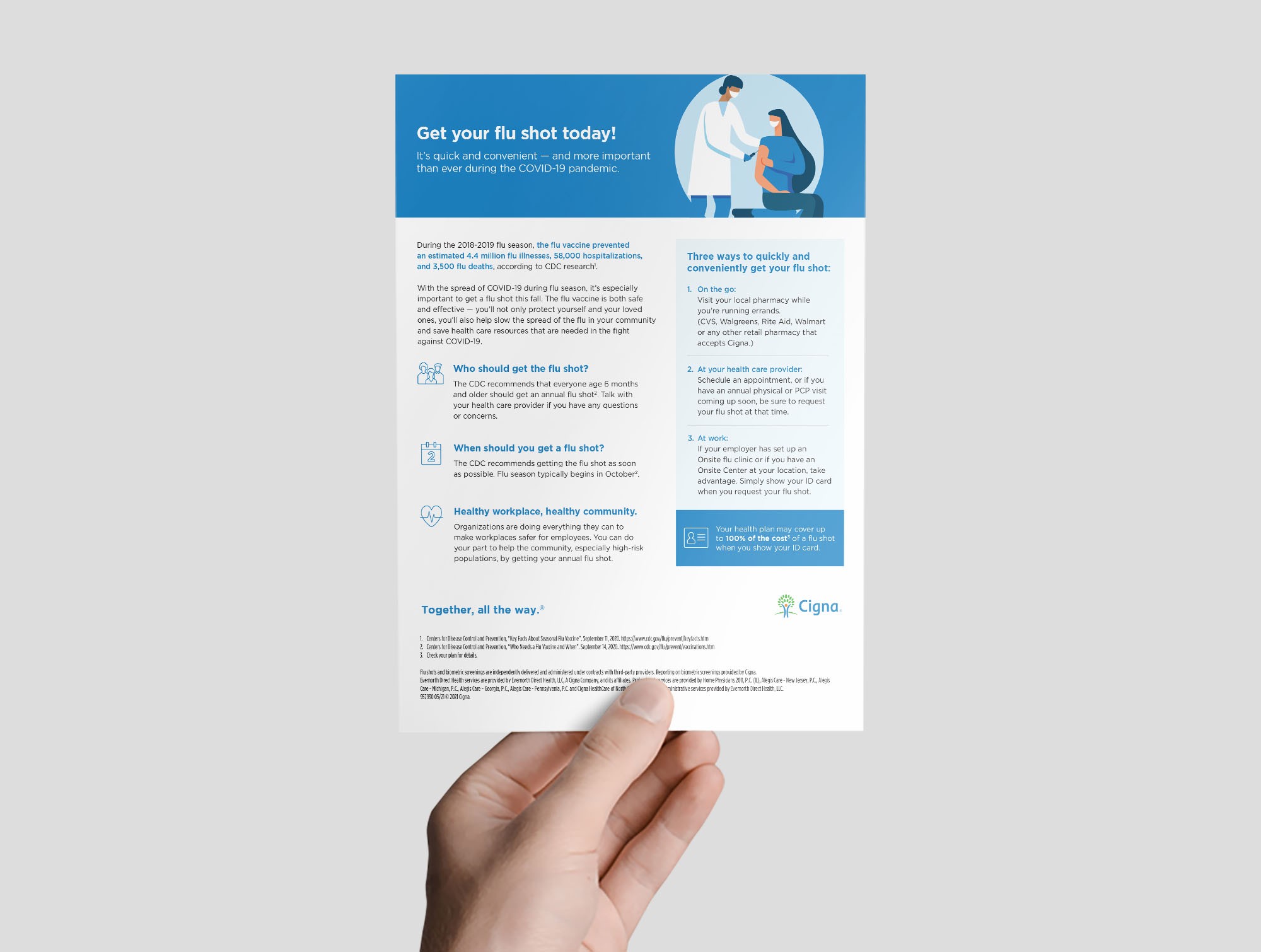 Cigna Healthcare Direct Mail Postcard 2