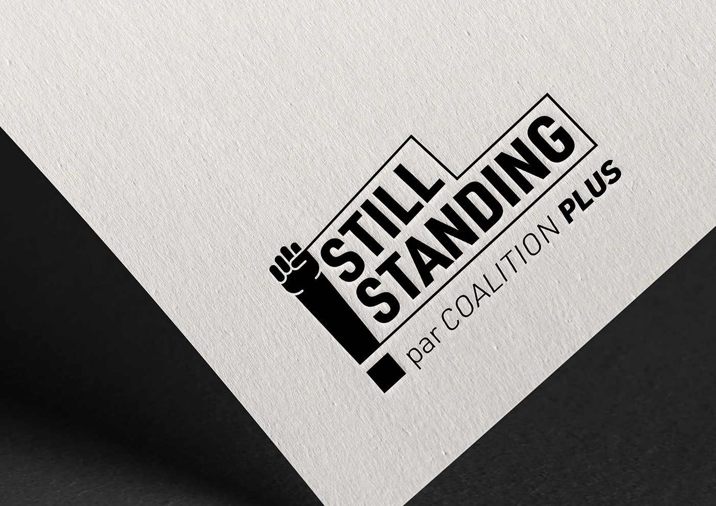 Identité visuelle Still Standing Coalition PLUS