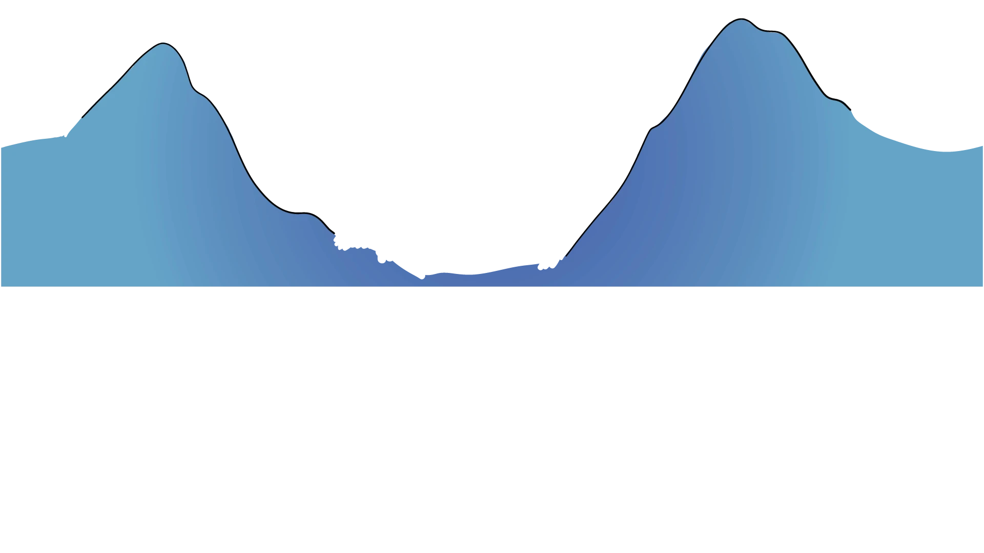 an illustration of a blue mountain