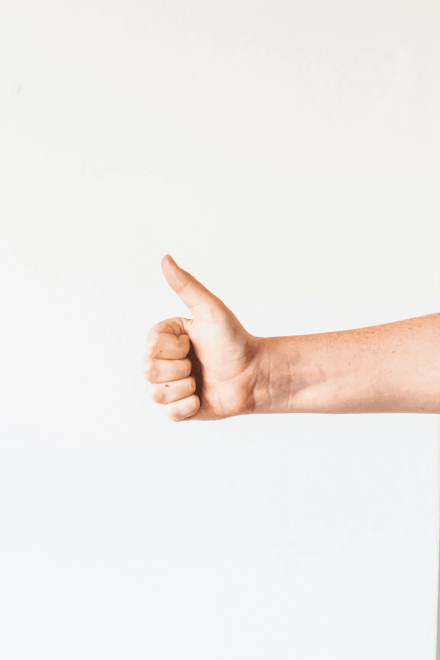 A thumbs up