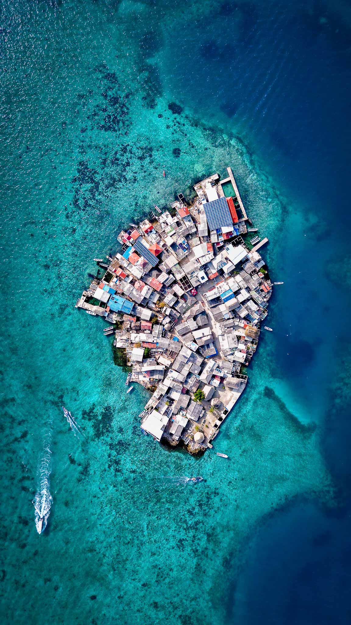 San andres colombia island drone