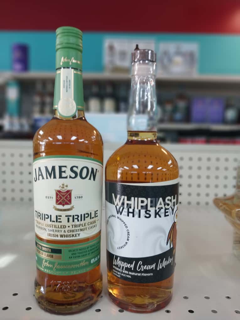 Jameson on shelf in Luci Lu Liquor