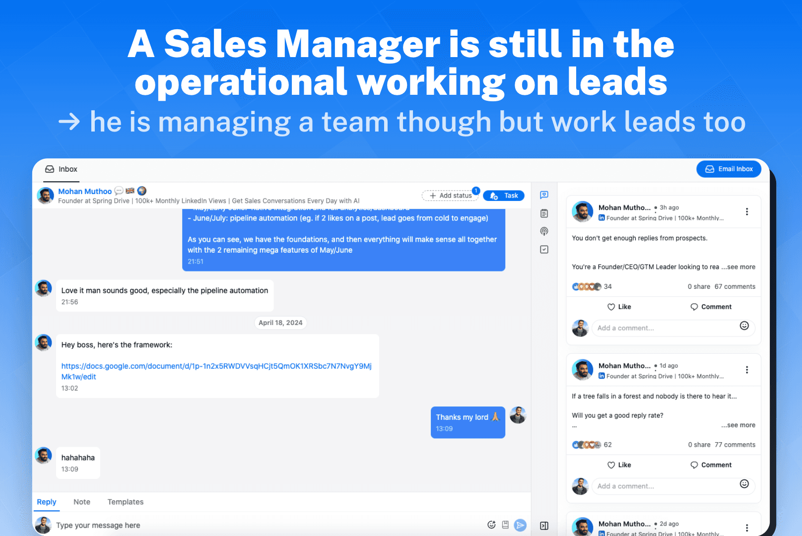 Sales Manager Example