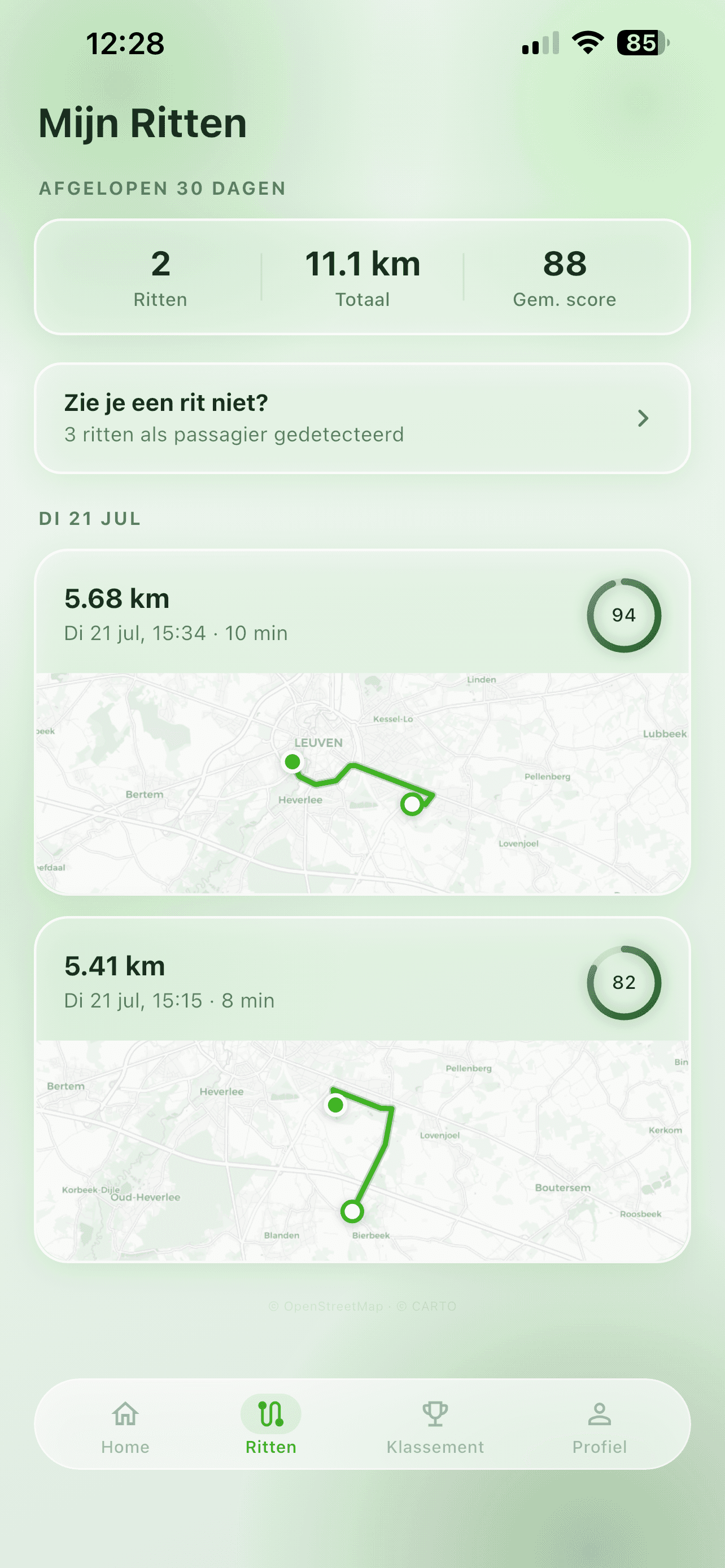 Volledig autonome rittracking