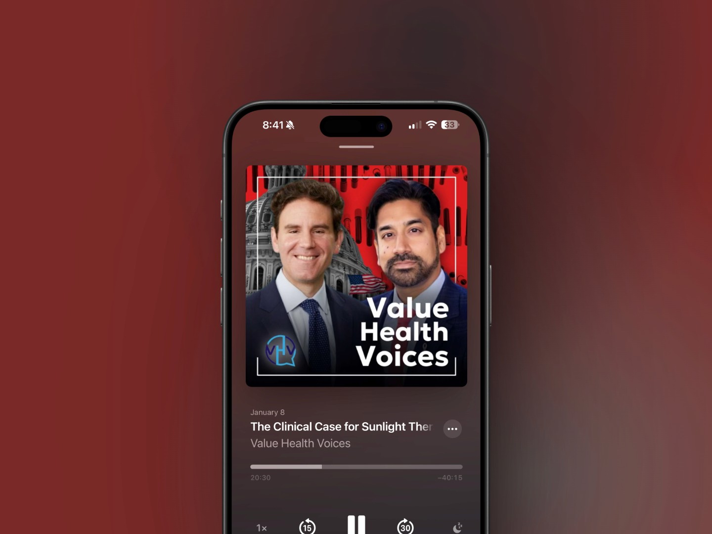 Value Health Voices Podcast Logo, Produced by Podcast Studio X