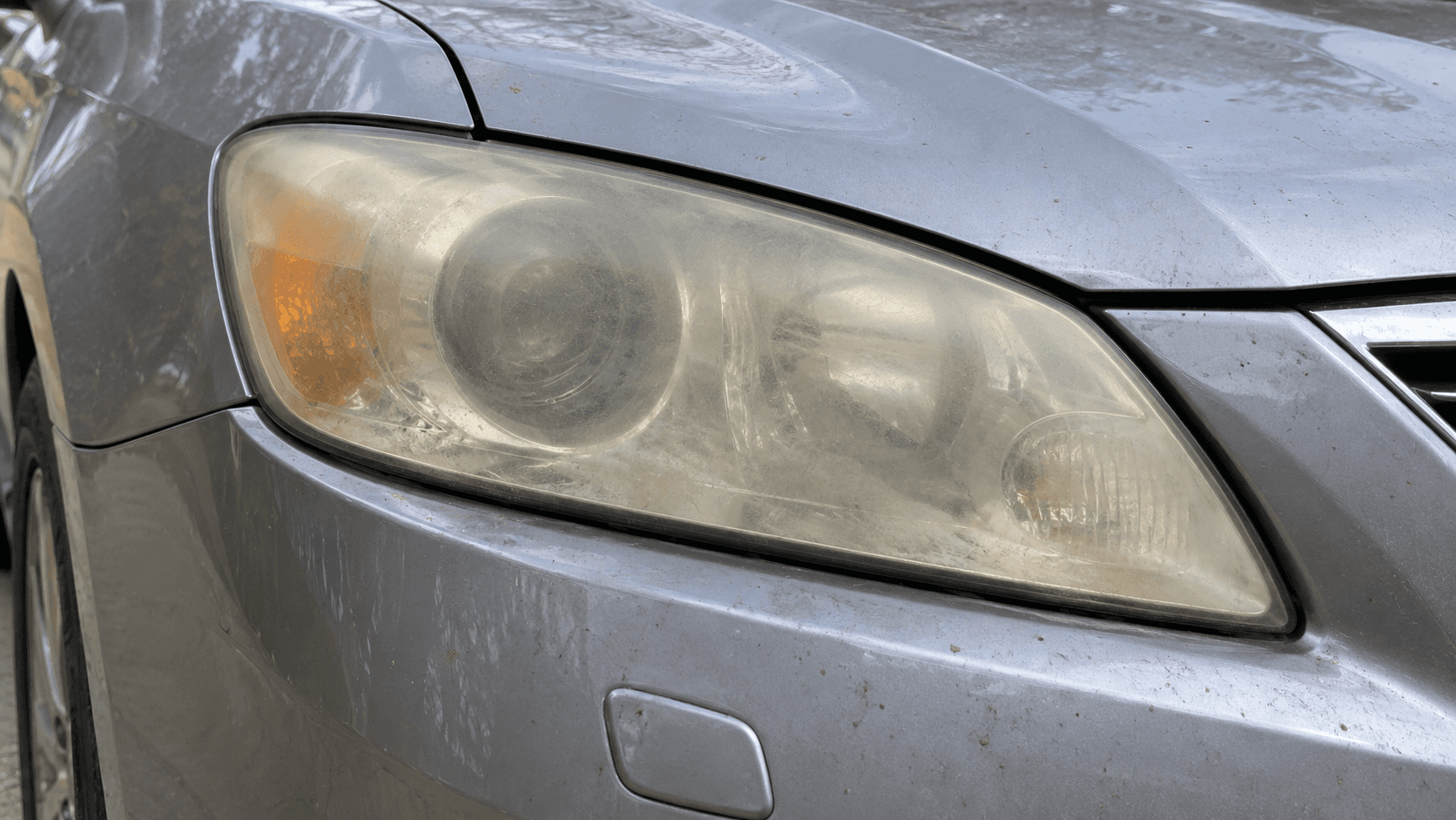 Headlight Restoration before
