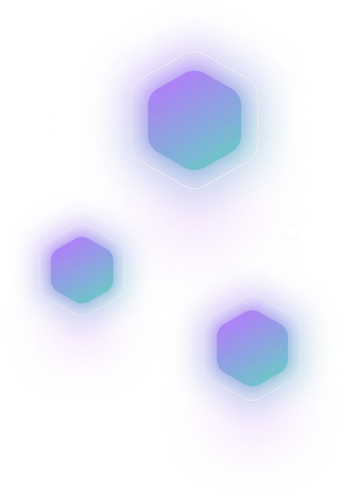 Decorative hexagon pattern background for feature highlight