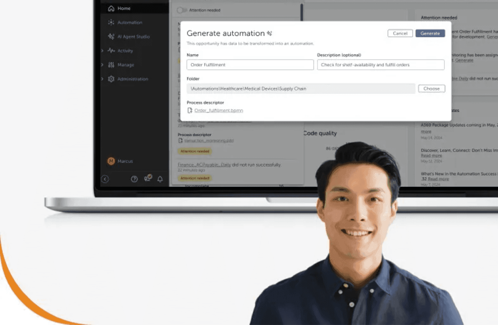 Create automations on Automation Anywhere