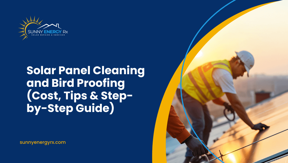Solar Panel Cleaning and Bird Proofing (Cost, Tips & Step-by-Step Guide)