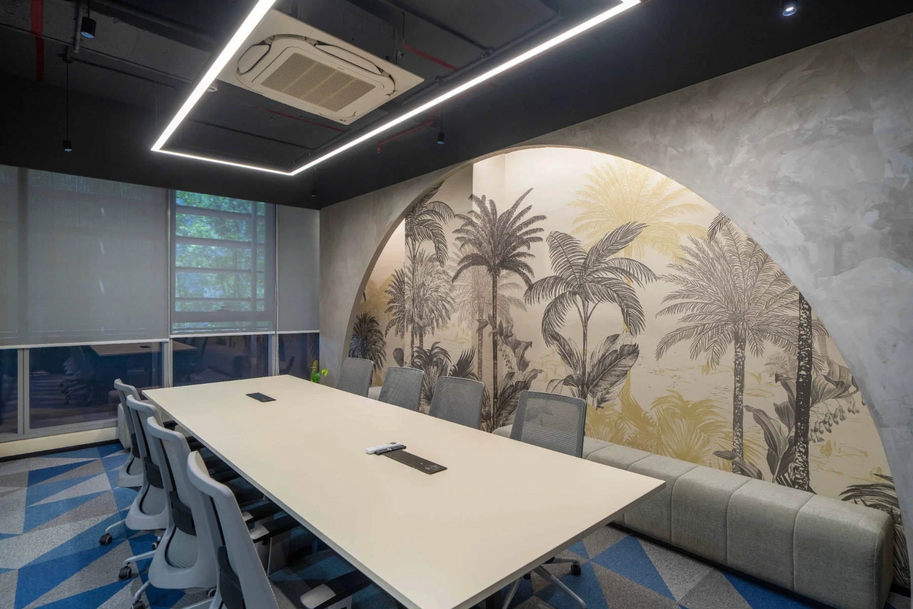 Cabin of a workpsace designed by liquid space studio specalising in workspace design