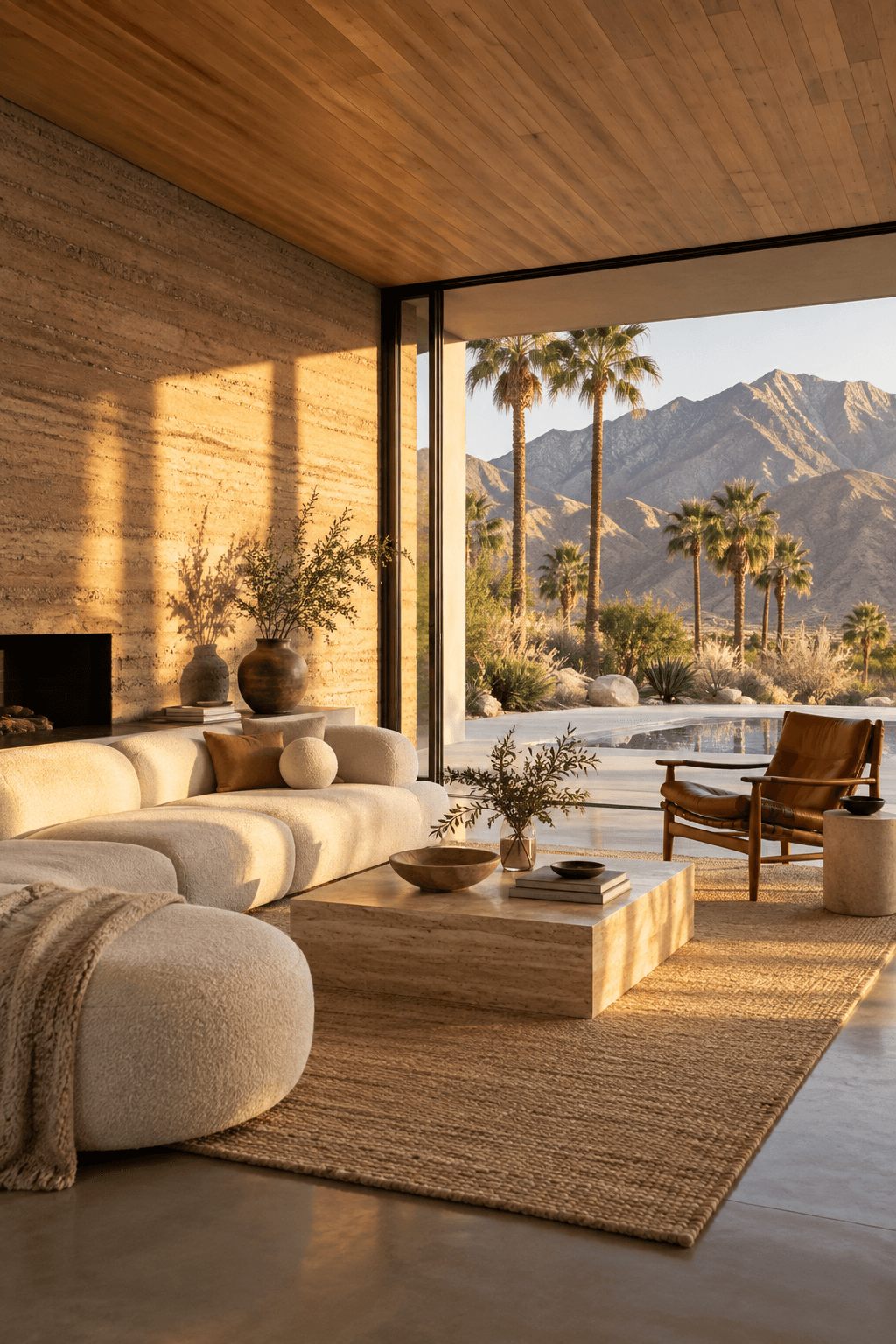 Living space at Desert Mountain Retreat