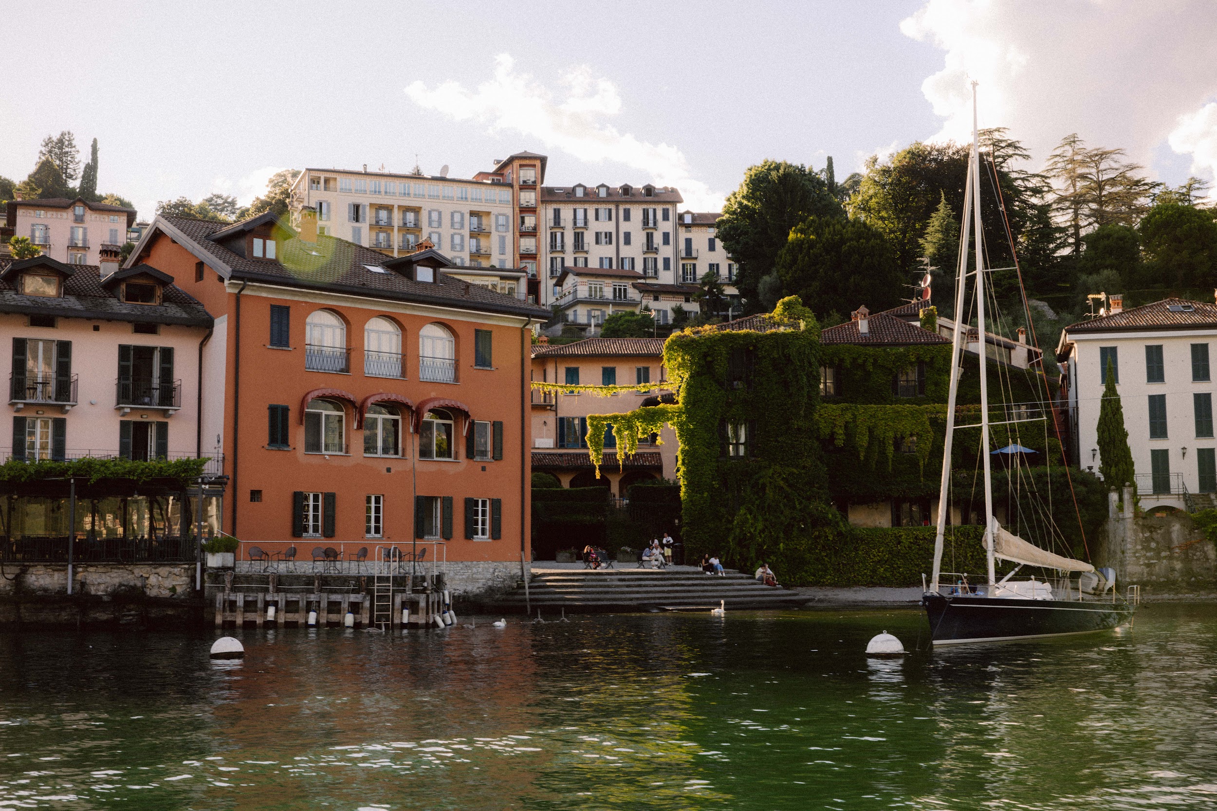 Woman portrait at the balcony