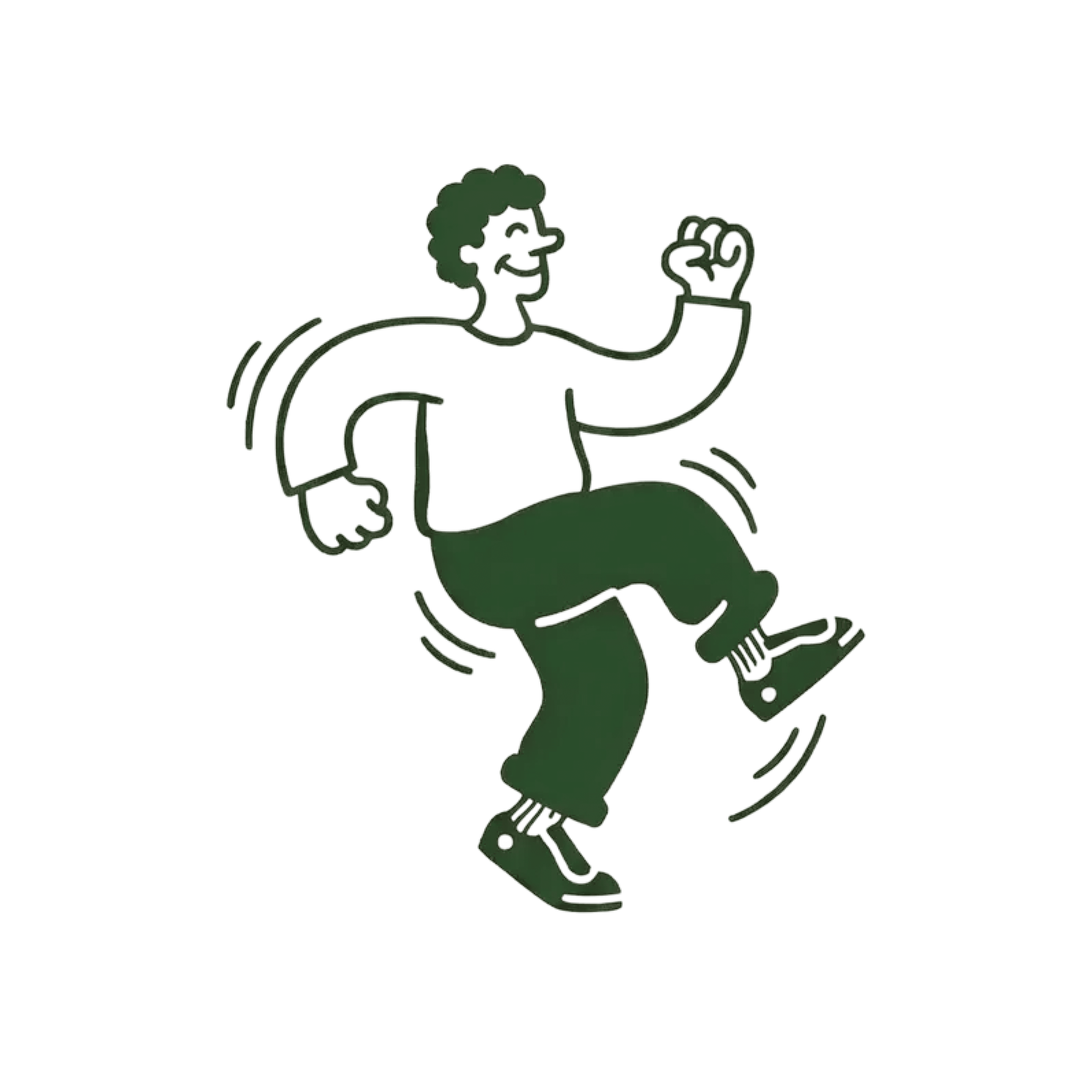 illustration of a dancing man