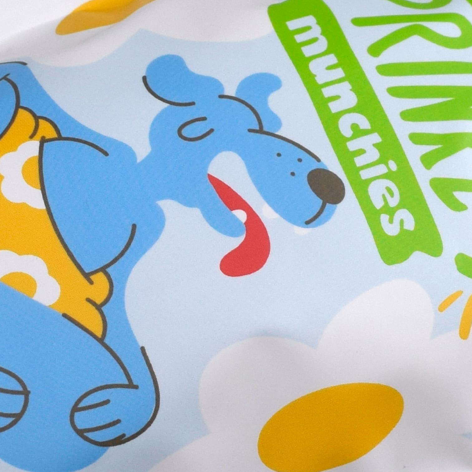 Close up shot of packaging - sweet potato & turmeric dog treats