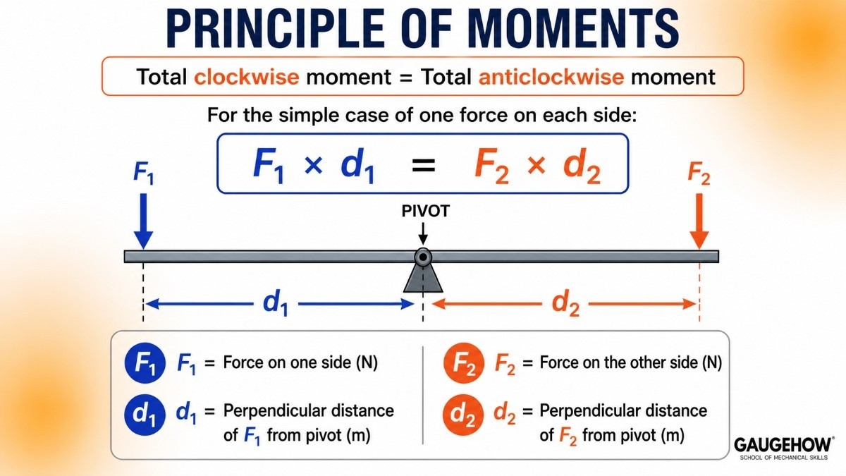 Principle of Moments Formula