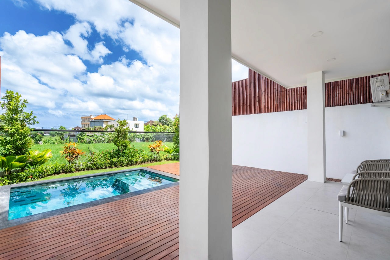 A 2-bedroom townhouse in a private residential complex in Mengwi, Canggu