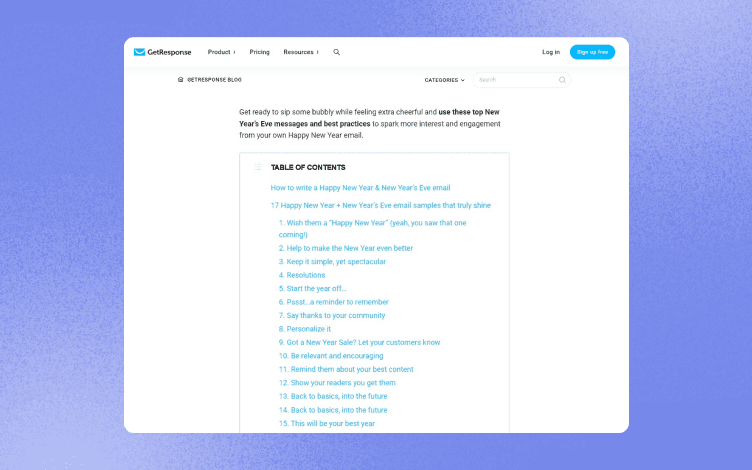 Blog Design Best Practices from GetResponse
