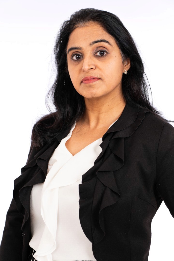 A woman having her portrait taken. 