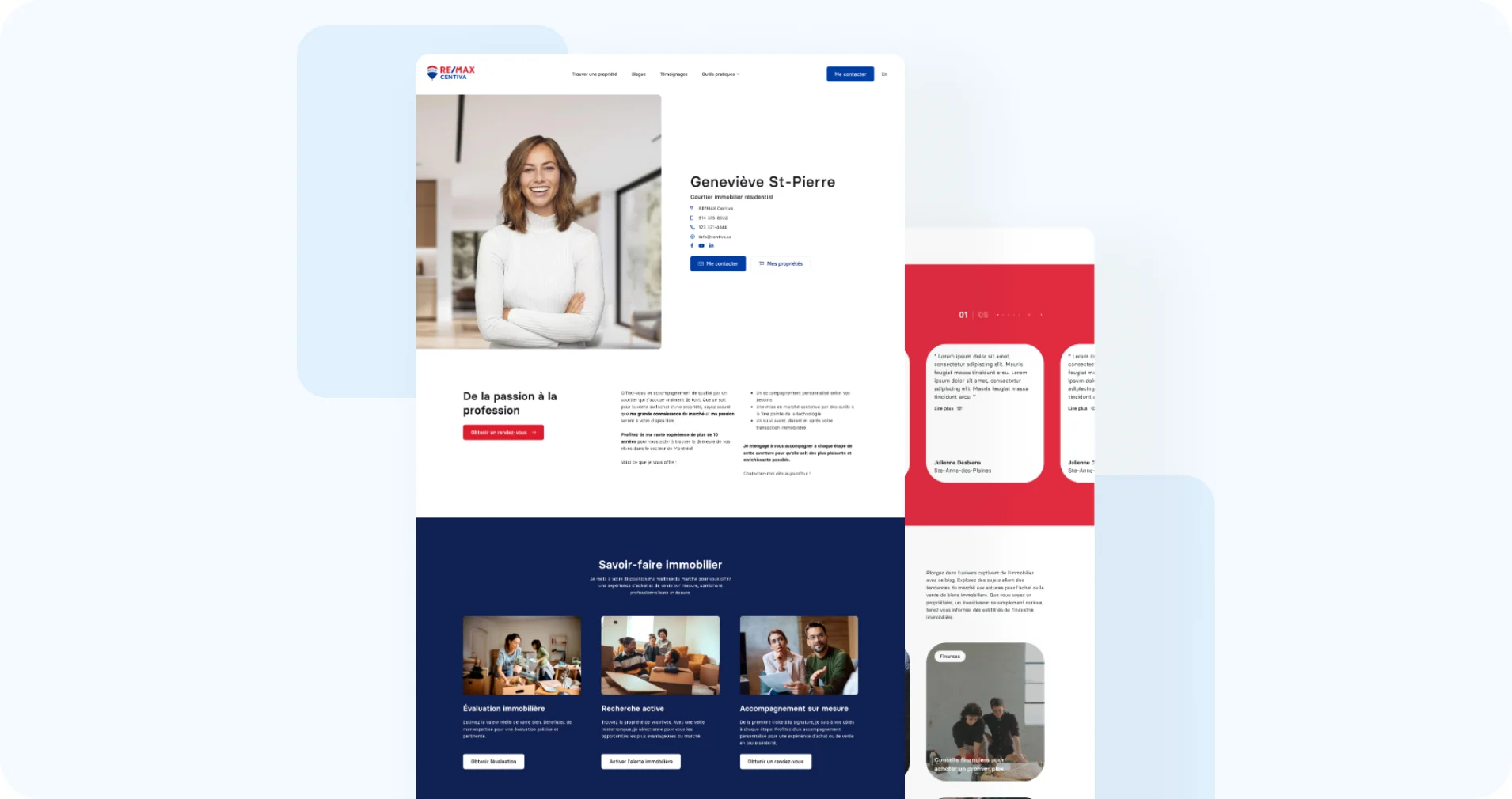Site Web express pour courtiers immobiliers