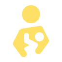 mother breast-feeding a baby icon