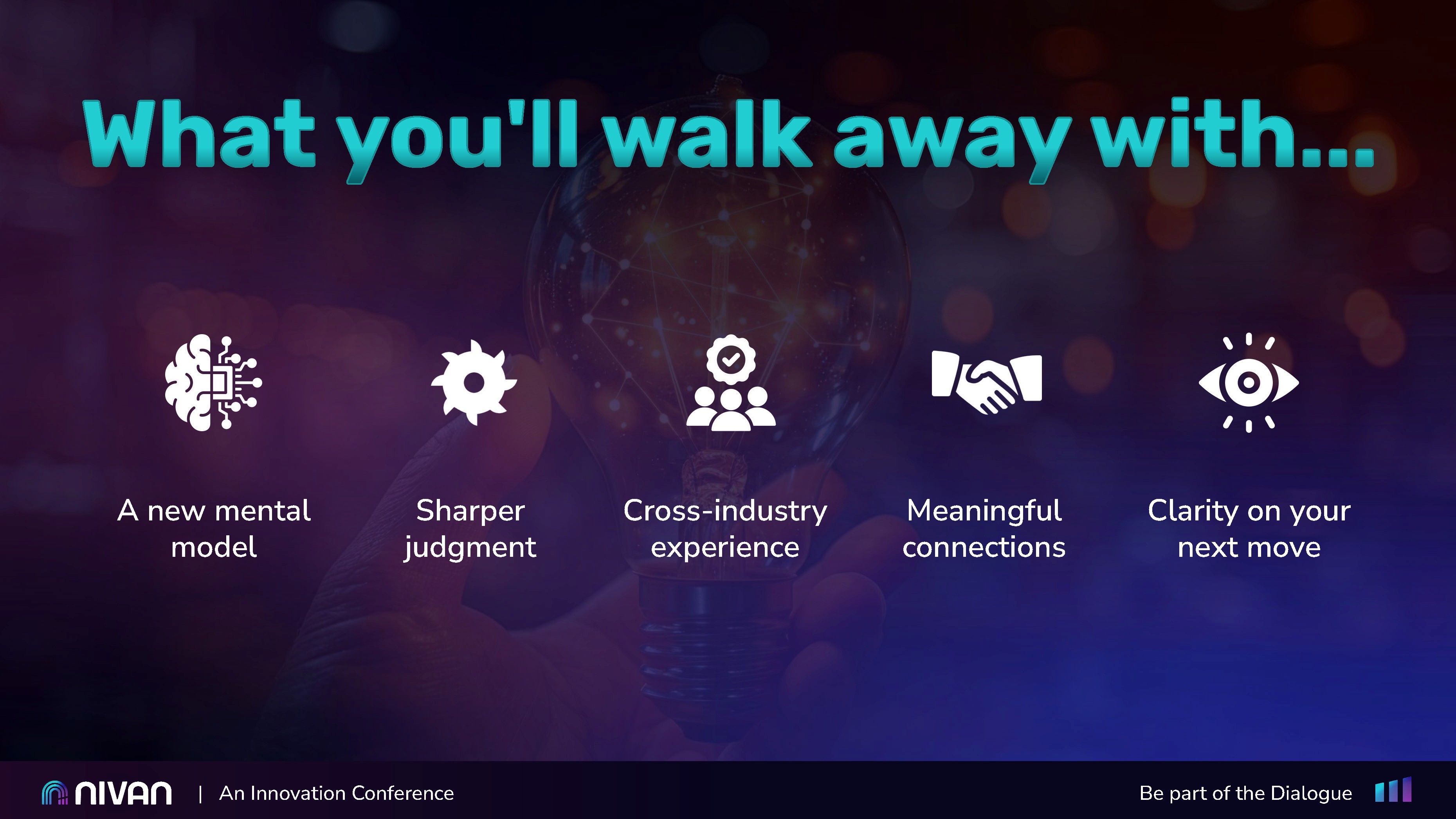 8 variations of nivan logos that includes stacked, horizontal, color, and reverse logos