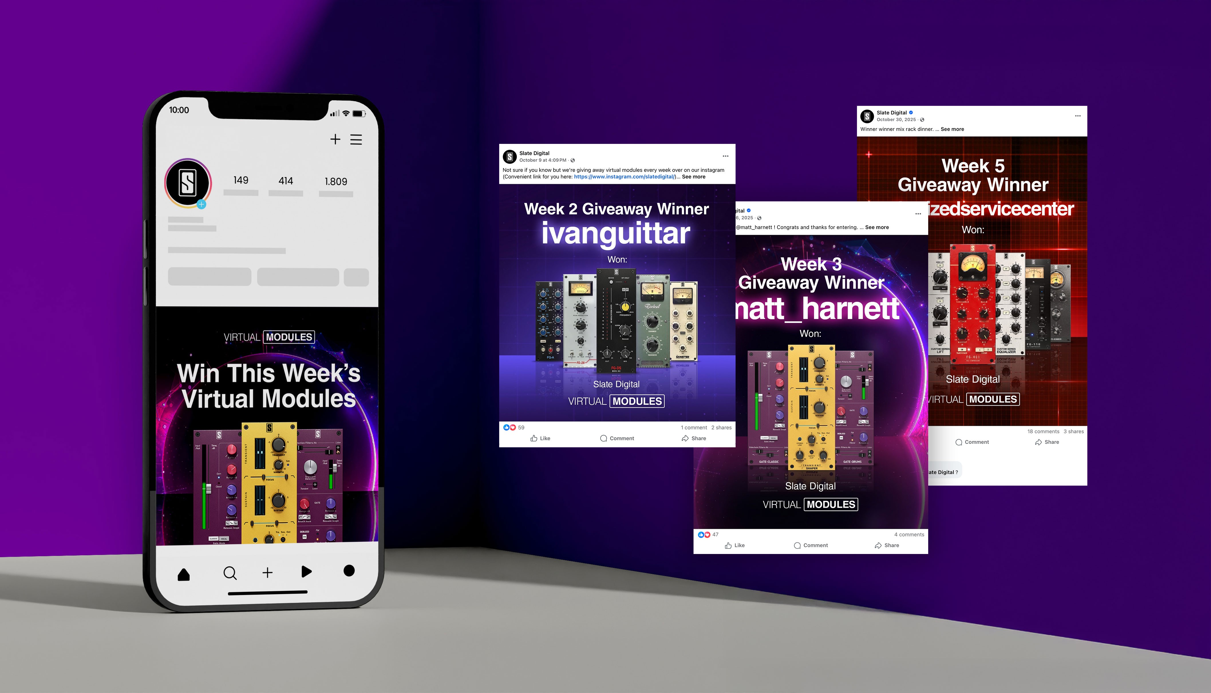 phone and social media posts