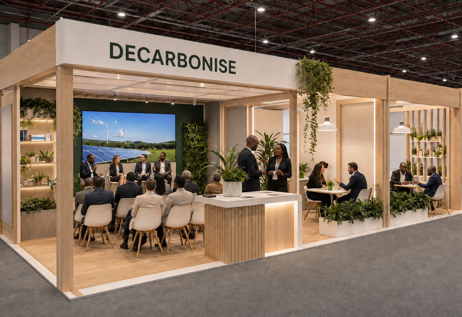 Illustrative concept for the Decarbonise pavilion at COP31.