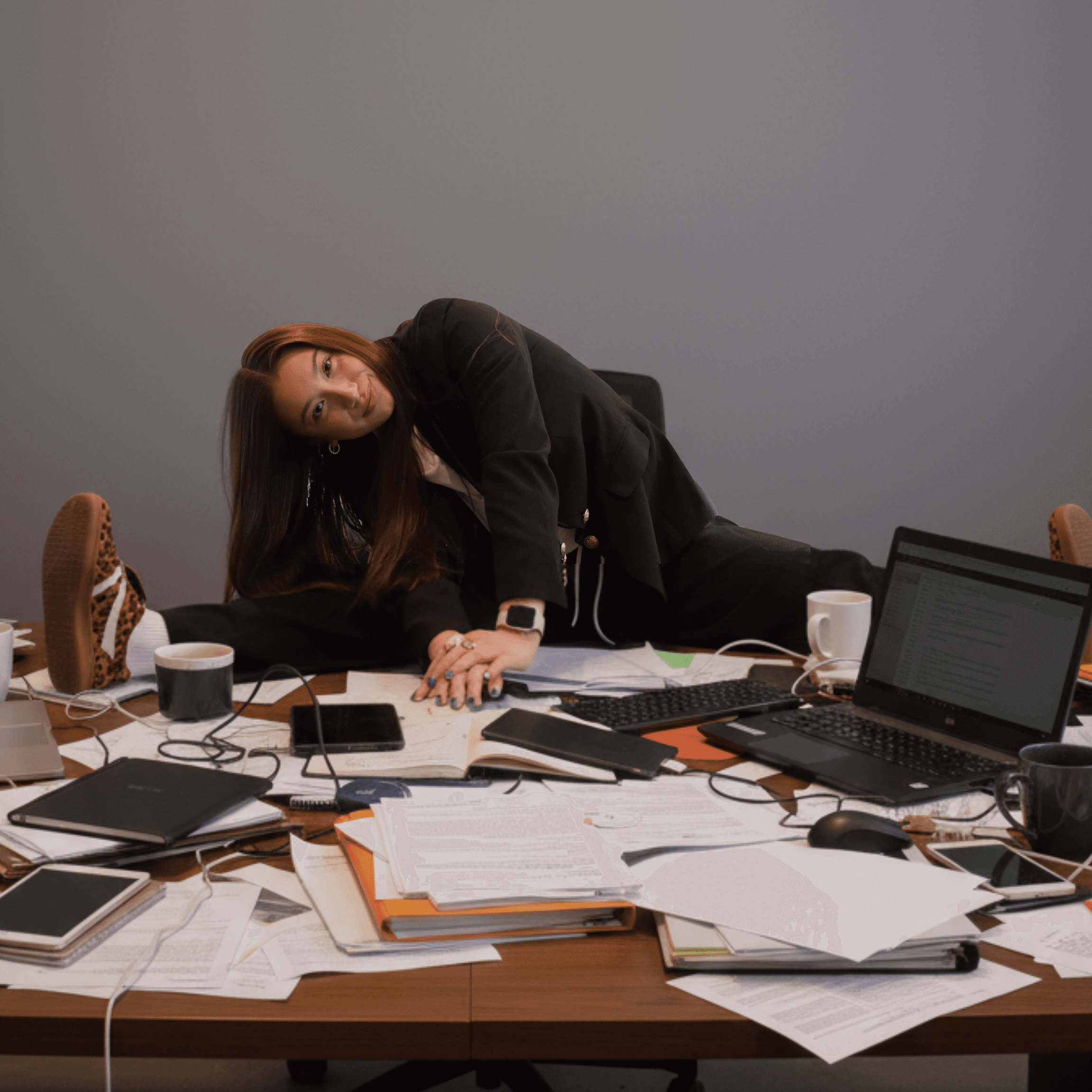 Women On Neon Background